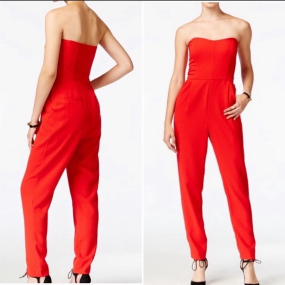 Rachel Roy Red Jumpsuit
